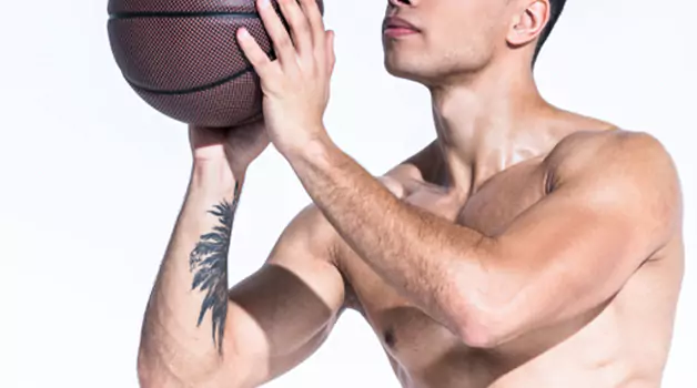 Playing basketball after getting a tattoo