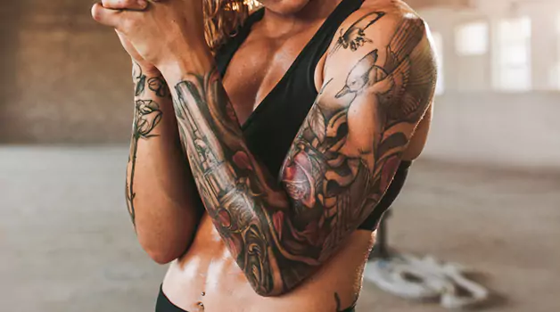 Sweat on ruining a tattoo