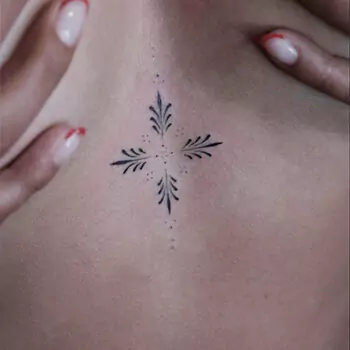 Cosmic sternum tattoo