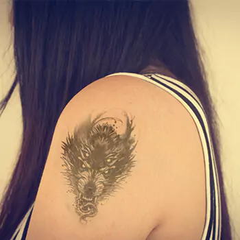 Dark-and-intense-fenrir-wolf-tattoo