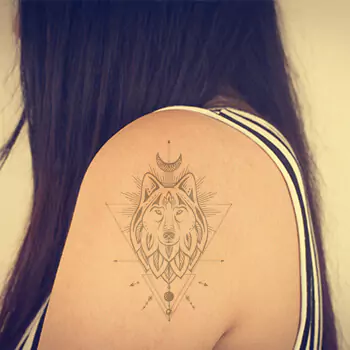 Geometric-fenrir-wolf-tattoo