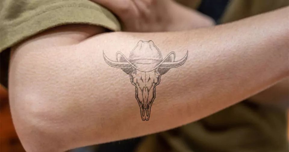 Meaning of bull skull tattoo