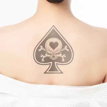 Skull King of Spades tattoo