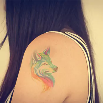 Whimsical-watercolor-fenrir-wolf-tattoof