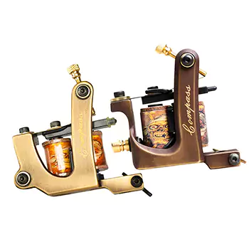 best-for-pro-brass-body-quality-dragonhawk-2pcs-brass-coils-tattoo-machine