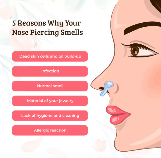6 Reasons why your nose piercing smells