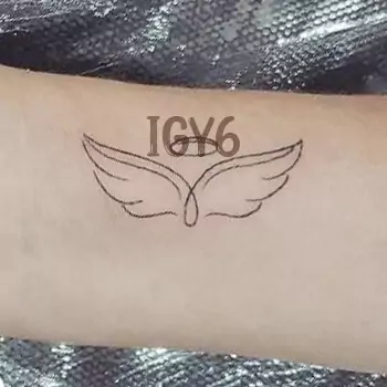 Angel wings with igy6 tattoo