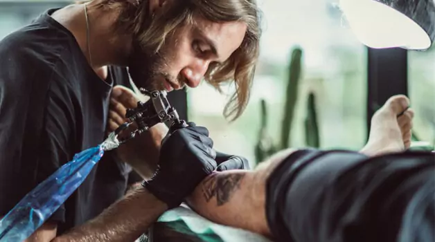 Ankle tattoo is hurtful