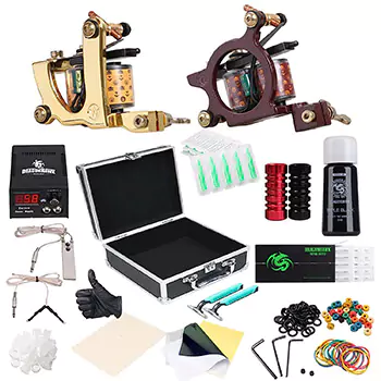 Best For Traditional With All Single Kit - Dragonhawk Complete Tattoo Kit for Beginners
