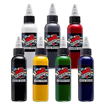 Best Overall - Millennium Mom's Tattoo Ink - 7 Color Set