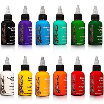 Best for Brightest Tattoo Ink - Bloodline Tattoo Inks 12 Color Tattoo Ink Set