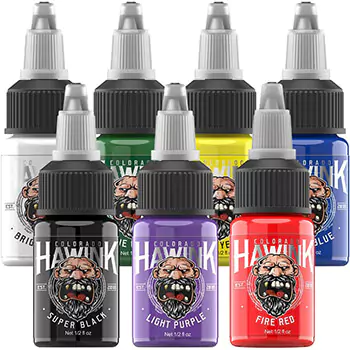 Best for High Quality Easily Absorb Pigment Professional - Hawink Tattoo Ink Set TI203-15-7
