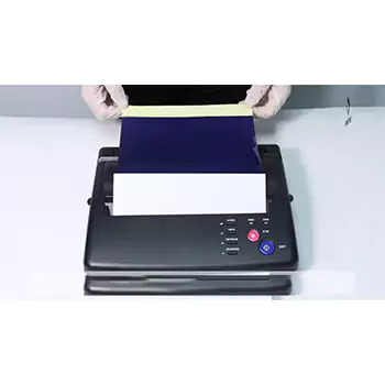 Copying the design and guiding the paper