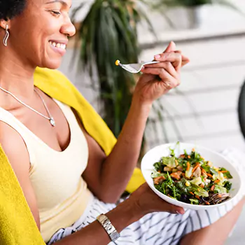 Eating before the session