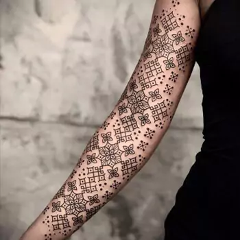 Geometric patterns tattoo