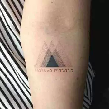 Geometric shape tattoo