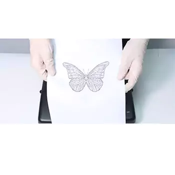 Insert your chosen design and fix the settings