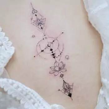 North star dreamcatcher tattoo