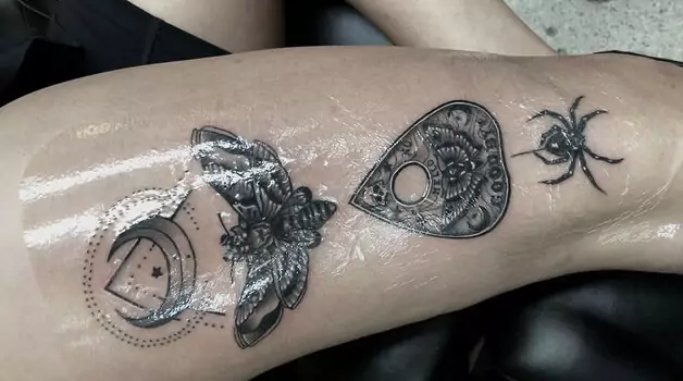 Putting saniderm on a week-old tattoo can you do it or not