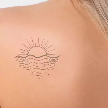 Simple sun and waves