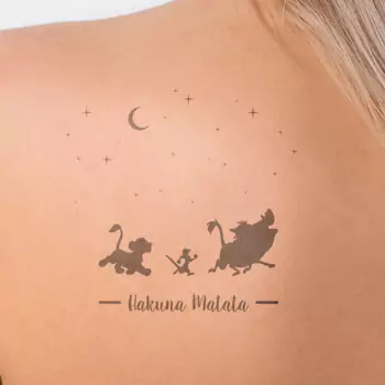 Stars with Hakuna Matata tattoo