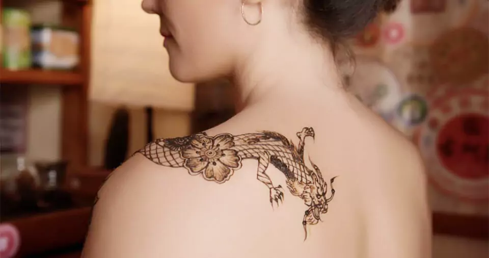 Tattoos on the back shoulder