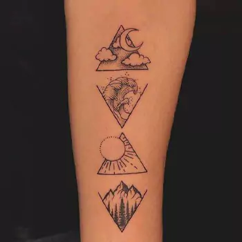 Travel and adventure tattoo