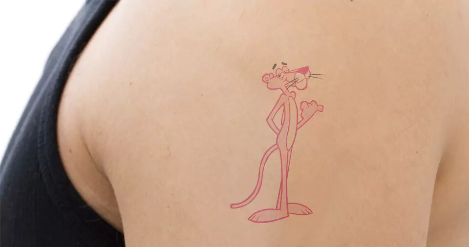 What does the pink panther tattoo mean