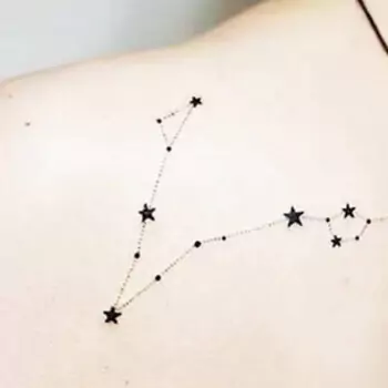 Zodiac north star tattoo