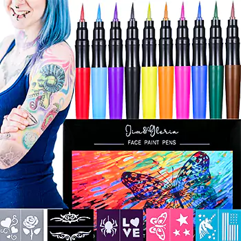 best-for-trendy-tattoo-design-jimgloria-face-paint-fine-tip-markers-temporary-fake-tattoo-pen