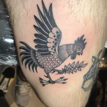 rooster-in-flight-tattoo