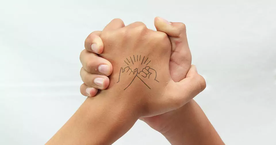 Best Friend Pinky Promise Tattoo