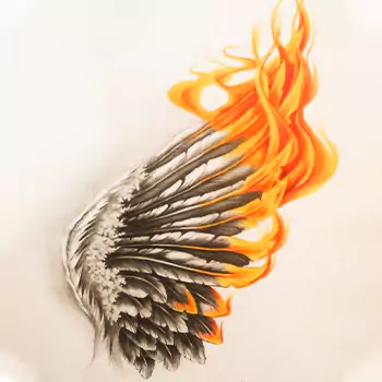 Burned Icarus tattoo