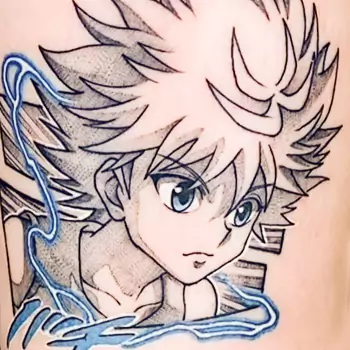 Cartoonish Phantom Troupe tattoo