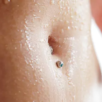 Clean the pierced skin