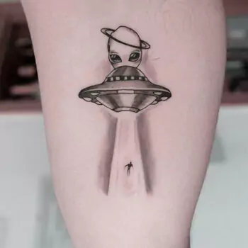 Cosmic Alien Tattoo
