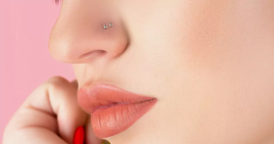 Cute-double-nose-piercing-same-side