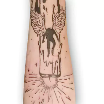 Detailed Icarus tattoo