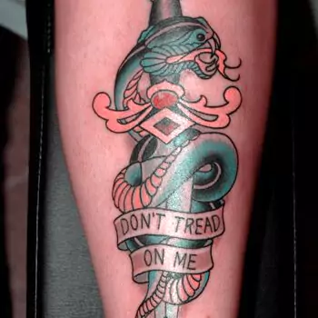 Don’t tread on me sailor tattoo