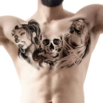 Full Upper-body Chicano Tattoos