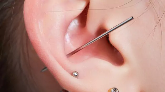 Gauge for a conch piercing