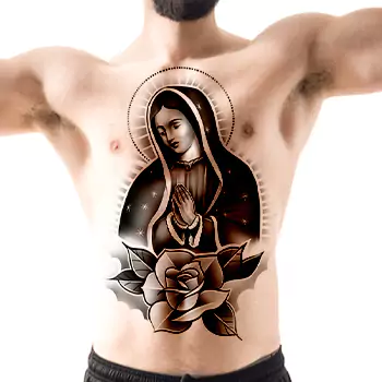 Mother Mary, Jesus Chicano Mexican tattoo